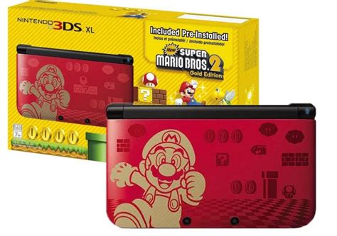 Cv Nintendo 3ds Xl New Super Mario Bros 2 Golden Console