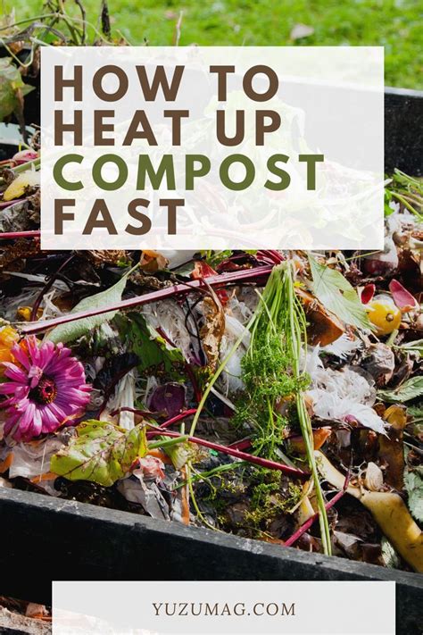 A Composting Bin Filled With Leaves And Flowers In The Grass Text