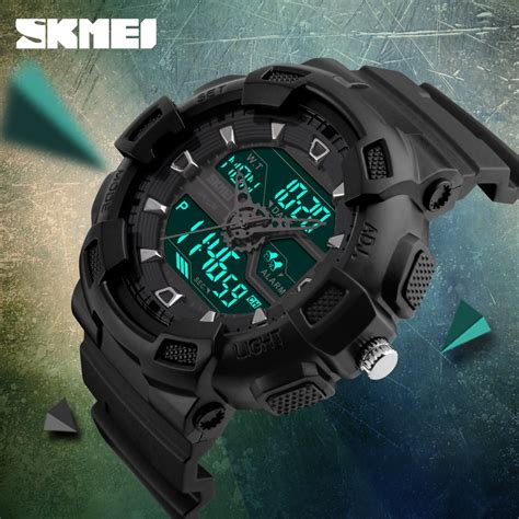 Skmei Digital Watch Men Multifunction Waterproof Led Military Sports