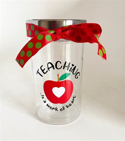 personalized teacher candy jar t for teacher etsy