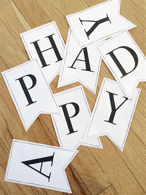 Letters Printable Banner