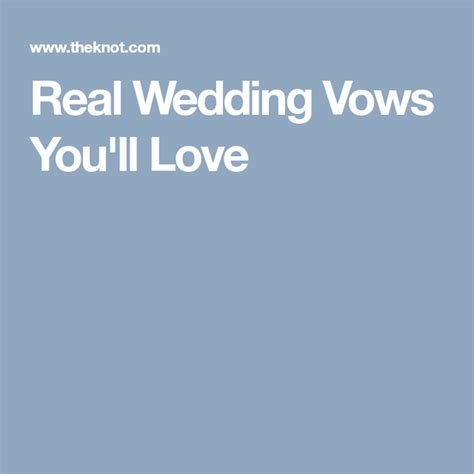 I promise to stand by your side, and bring out the best in you, in all adventures. 10 Real Wedding Vow Examples to Inspire Your Own | Real ...