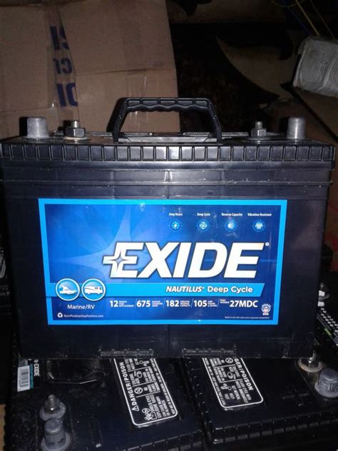 The deep cycle battery which are best is designed by the manufacturers in such a way that it could make its way out with a very minimal. Exide,, new deep cycle marine battery ec120 amps for Sale ...