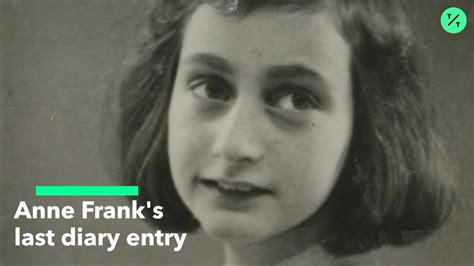 Watch Anne Franks Last Diary Entry Bloomberg