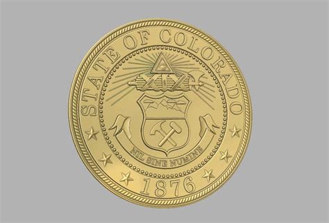 Colorado State Seal Digital File STL Format 3d CNC | Etsy