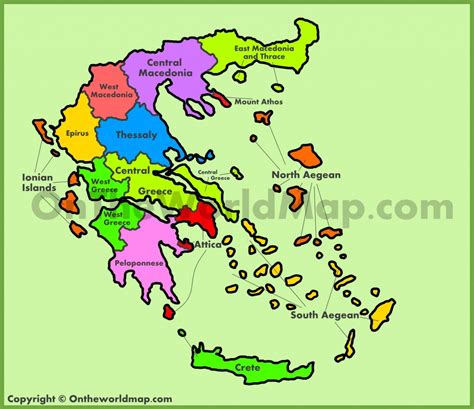 Printable Map Of Greece Printable Maps