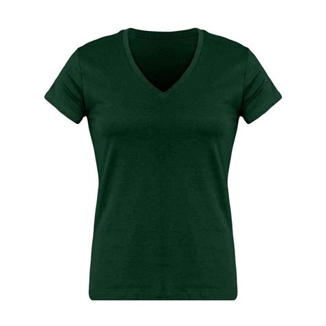 T Shirt Femme Col V Personnalisé Vert Forêt Créer Son T Shirt