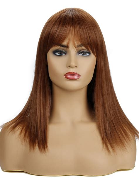 Wholesale Daily Style Neat Bang Straight Synthetic Wigs For Women Gwa072633lb Wholesale7