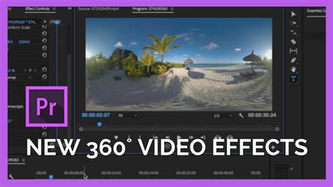 New Immersive 360˚ Video Effects In Adobe Premiere Pro Cc 2018 Youtube