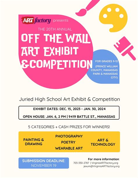 Artfactory To Host 20th Annual Off The Wall High School Art Exhibit