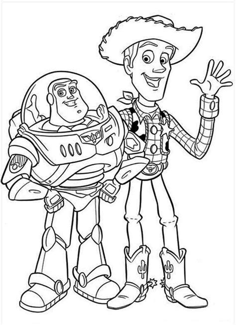 Buzz Lightyear And Woody Colouring Pages Toy Story 4 Buzz Lightyear