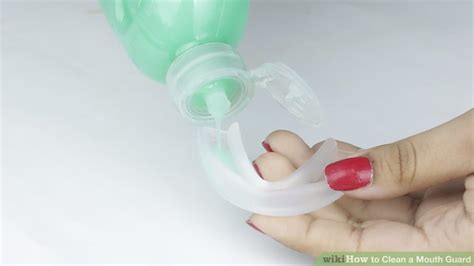 Add enough vinegar to cover the mouthguard. 4 Ways to Clean a Mouth Guard - wikiHow