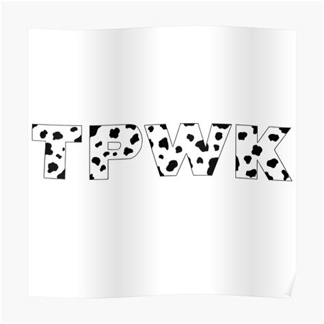 Cow Print Tpwk Poster By Golden Hxrry Redbubble