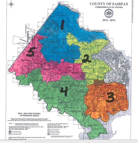 Fairfax County School District Map