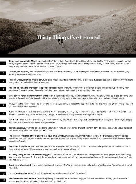 30 Things Ive Learned Popular Quotes Learning Thankful