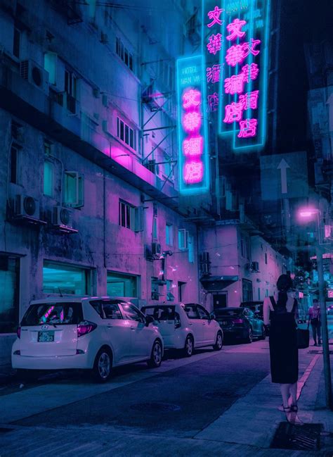 20 Photos From Neon Hunting In A Cyberpunk City Tour Light Blue