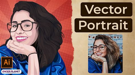 Vector Portrait Adobe Illustrator Youtube