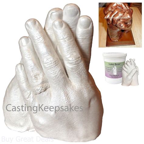 Luna Bean Hand Casting Kit Couples Plaster Hand Mold Casting Kit Anniversary T For Couple