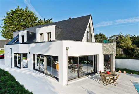 Maison Moderne Toit Ardoise Bretagne - Morbihan | Abscisse ...