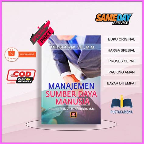 Jual Buku Manajemen Sumber Daya Manusia Karya Mila Badriyah Terbitan