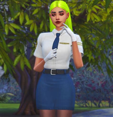☠️yes Officer Uniform☠️ Police Outfit Sims 4 Jobs Sims 4 Custom