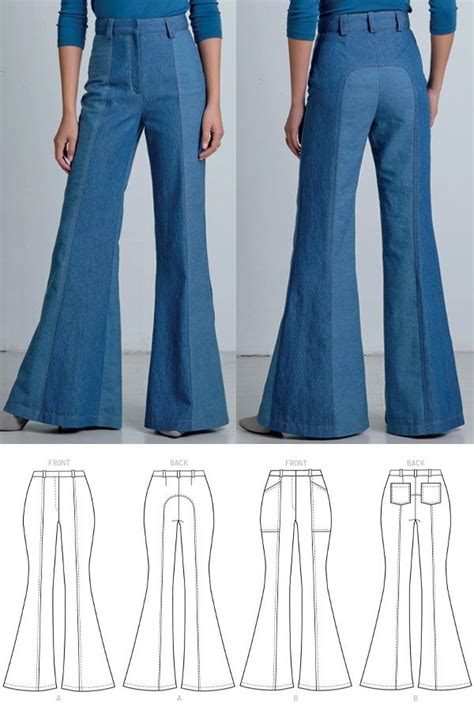 Stylish Sewing Patterns For Womens Pants Free Pdfs Flare Pants Pattern Stylish