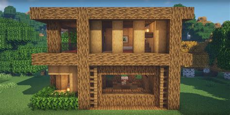 Minecraft Wooden Modern House Ideas And Design