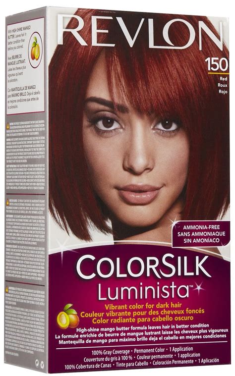Luckily, it is possible to dye your hair red, even if you have dark hair. Revlon Colorsilk Luminista Permanent Hair Color-Red ...