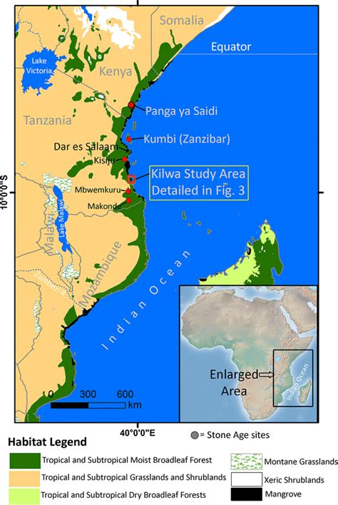 It was fascinating to visit the island and learn of the places he stayed at. Map of the East African coastal zone showing the location of the Kilwa... | Download Scientific ...