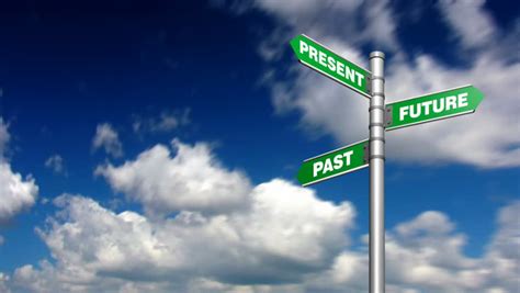 Past Present Future Signpost With Stock Footage Video