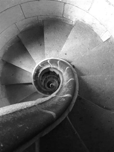 Spiral Staircases In Black And White Stock Photo Image Of White