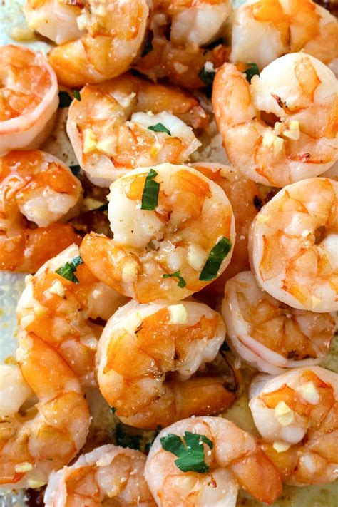 10 Minute Garlic Butter Baked Shrimp The Two Bite Club