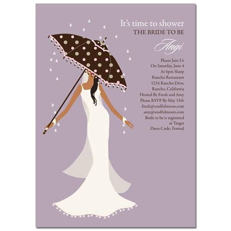 Shop designs perfect for any wedding theme. African American Bridal Shower Invitations - Umbrella Diva ...