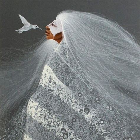 White Hummingbird By Frank Howell Howell Glass Sculpture Fine Art