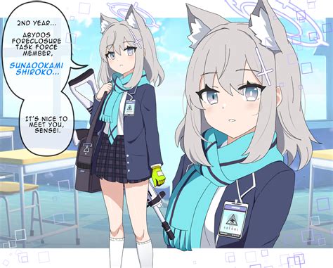 Alph Sancheck Shiroko Blue Archive Blue Archive Girl English Text Halo School Uniform