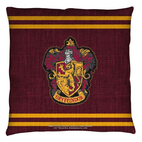 Harry Potter Gryffindor Stitch Crest Throw Pillow Harry Potter