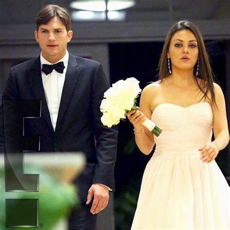 photos from ashton kutcher and mila kunis at her brother s wedding e online