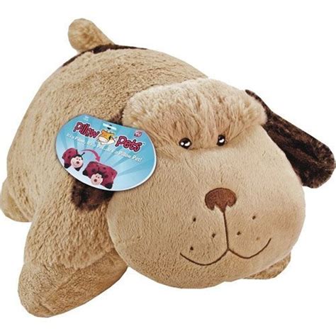 Pillow Pets Pee Wees Snuggly Puppy Dog 11 Comfy Cozy Chenille Brown