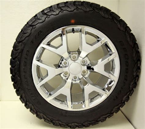Chevy Honeycomb Chrome 20 Wheels With 2756020 Bfg Ko2 At Tires