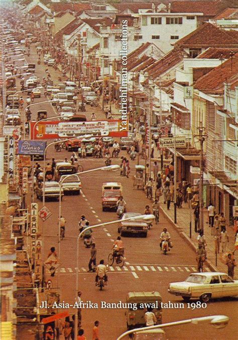 Jl Asia Afrika Bandung Awal Tahun 1980 Indonesia Kota Pariwisata