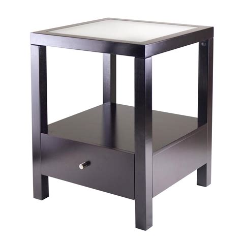 Accent tables, both big and small accent tables, offer both aesthetic and functional benefits to a room. Copenhagen End Table with Glass Top | OJCommerce
