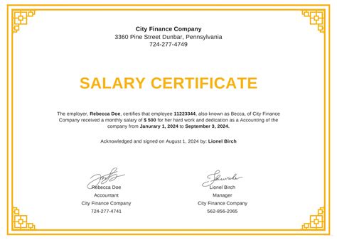 If bonafide certificate form or no prescribed format is present, students or employees can write a letter stating their need and information needed on the certificate. Free Salary Certificate from Employer | Certificate format, Free certificate templates ...