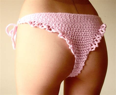 Crochet Underwear Women S Handmade Knit Ruffle By Lamarmotacafe