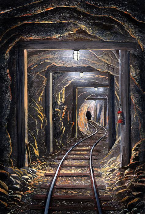 Fantasy Landscape Fantasy Art Coal Miners Gold Mining Industrial