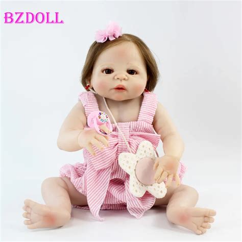 Reborn Dolls 22 Full Silicone Reborn Baby Girl More Realistic Newborn