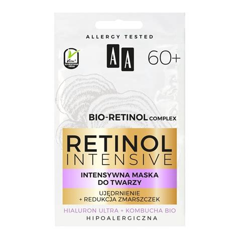 AA Retinol Intensive 60 intensywna maska ujędrnienie redukcja