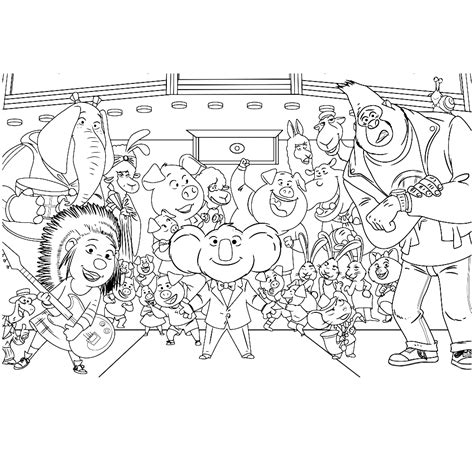 Free printable coloring pages for a variety of themes that you can print out and color. Top 10 Sing Movie Coloring Pages | Sing movie, Birthday ...