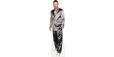 David Beckham Grey Suit Cardboard Cutout Celebrity Cutouts