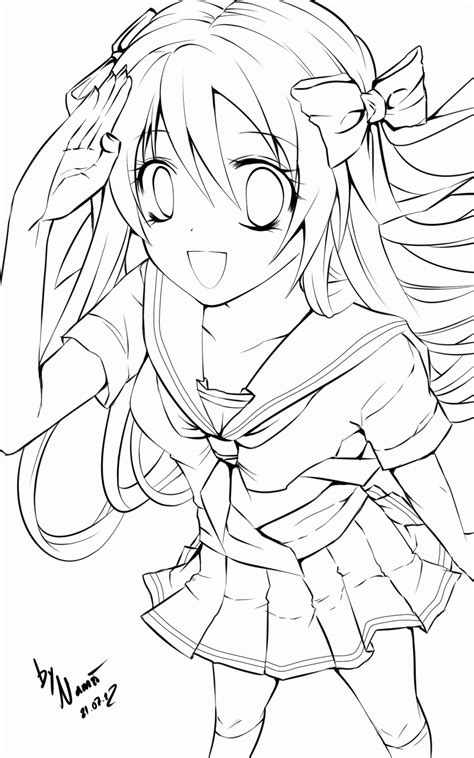 Download and turn on your favorite anime and color away. Anime Girls Group Coloring Page - Coloring Home