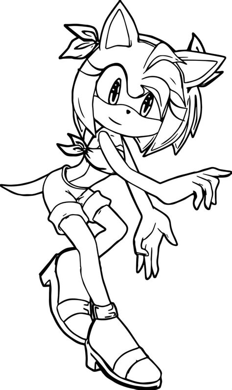 Amy Rose Coloring Pages